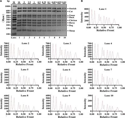 Detection and characterization of meat adulteration in various types of meat products by using a high-efficiency multiplex polymerase chain reaction technique